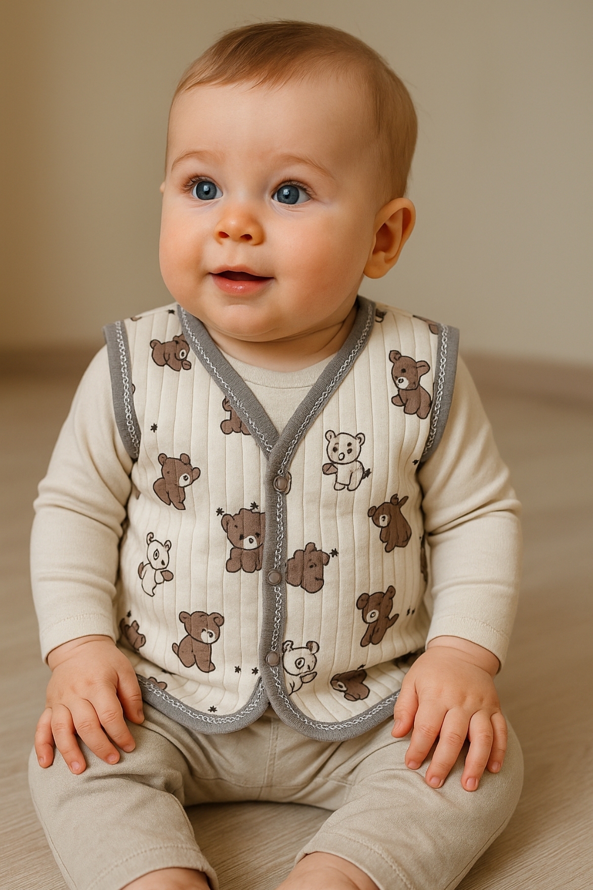 Ayıcık Desen Yelek