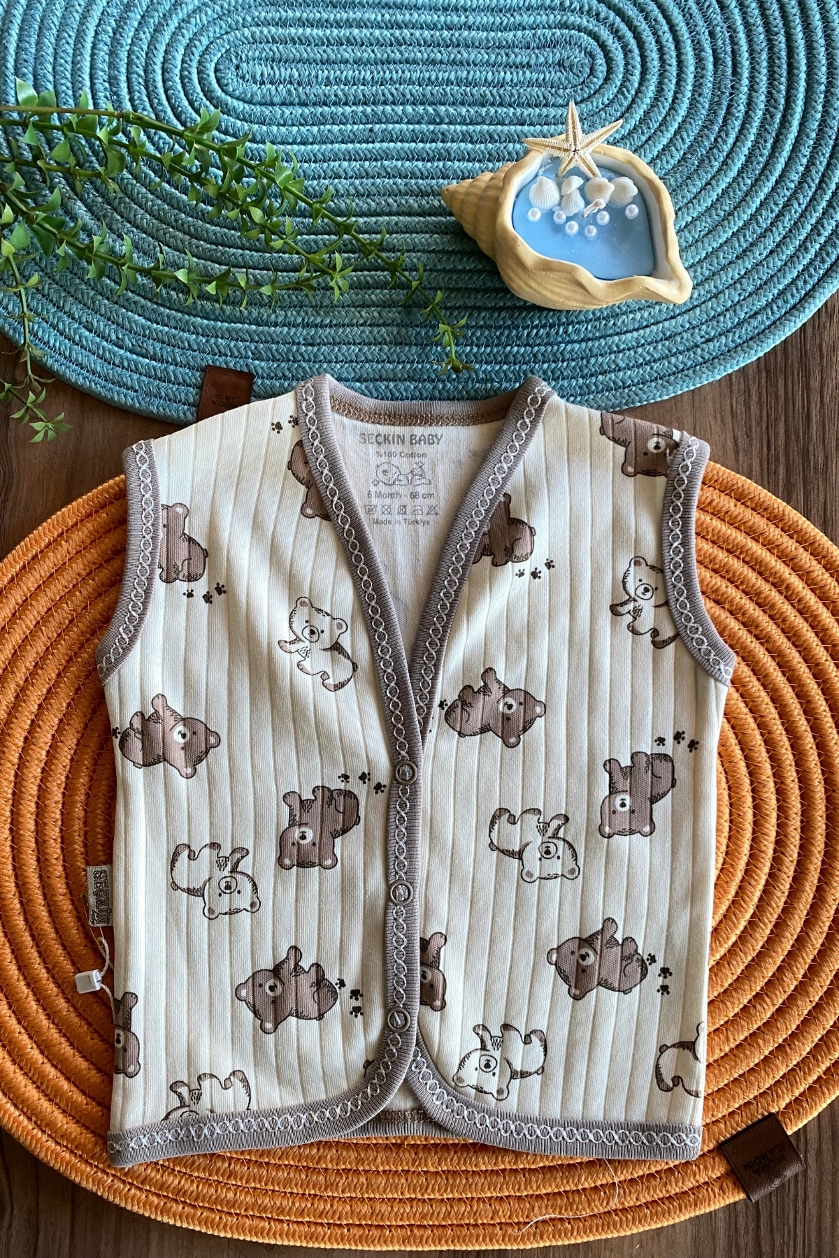 Ayıcık Desen Yelek