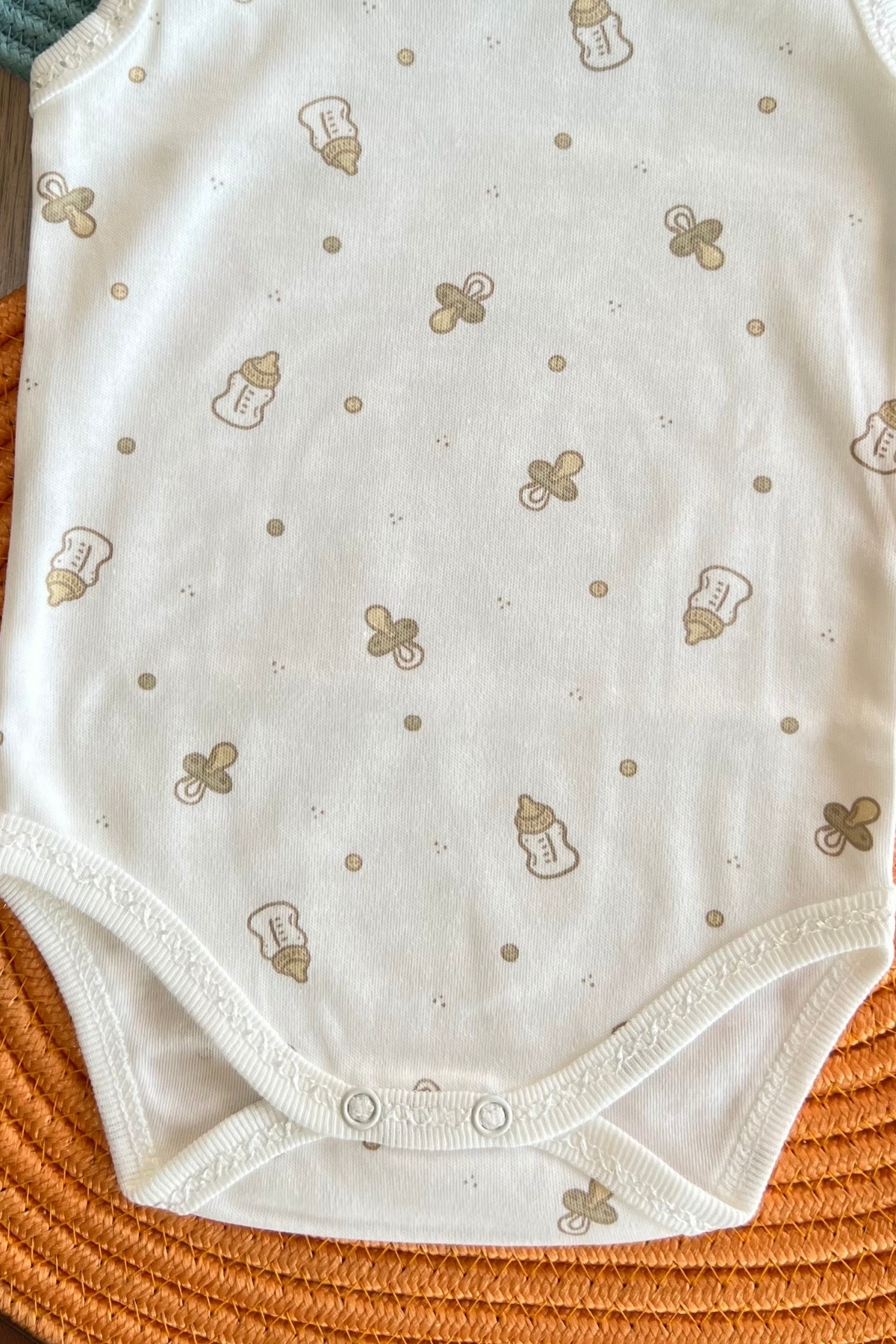 Biberon Desen Çıtçıtlı Zıbın 