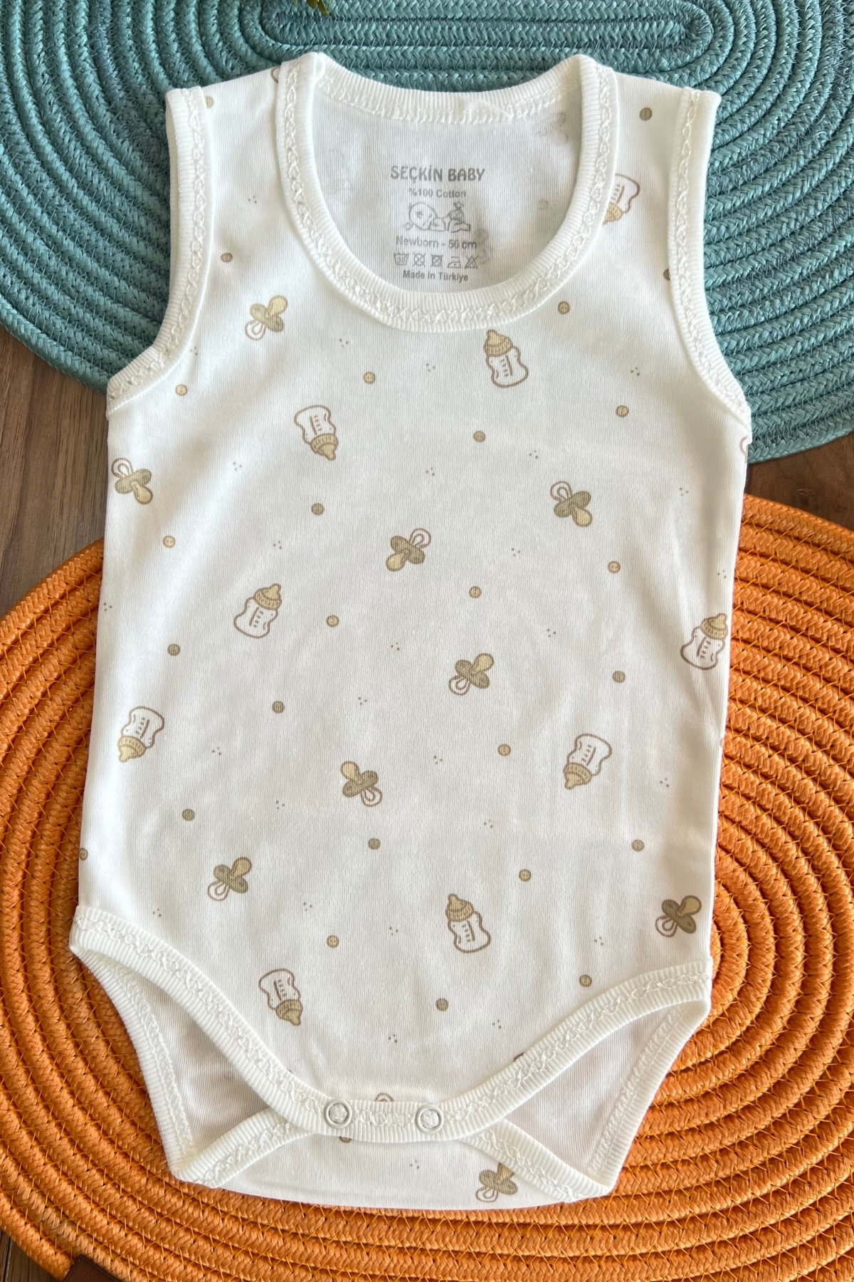 Biberon Desen Çıtçıtlı Zıbın 