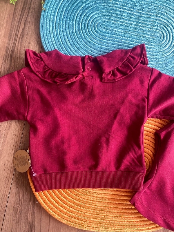 Bordo Fiyonklu Takım Bordo Fiyonklu Takım