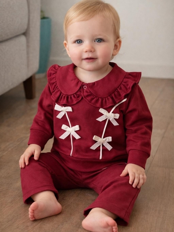 Bordo Fiyonklu Takım Bordo Fiyonklu Takım