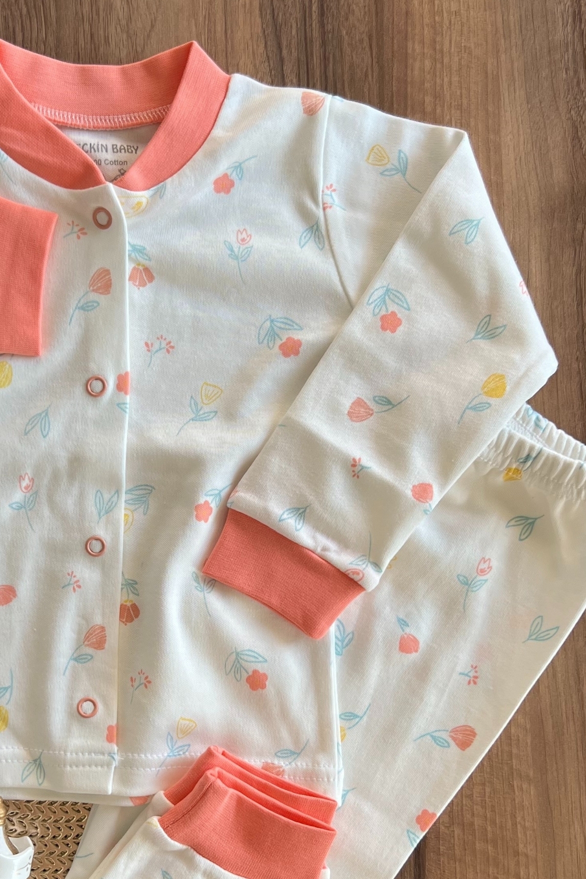 Çiçekli Kız Pijama Takımı