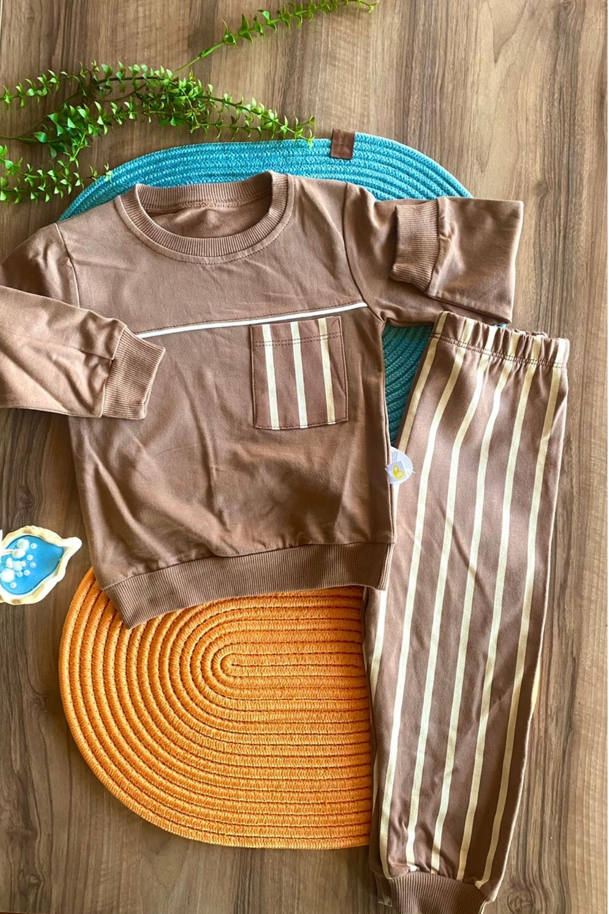 Çizgili Erkek Çocuk Takım