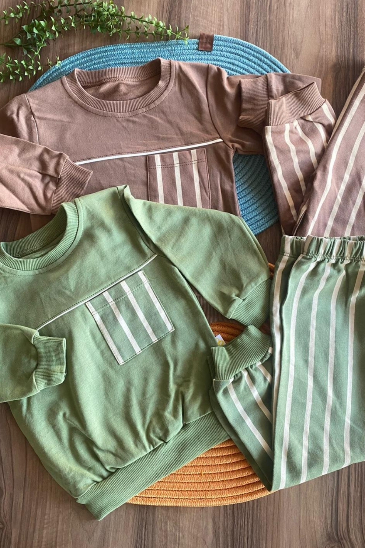 Çizgili Erkek Çocuk Takım 