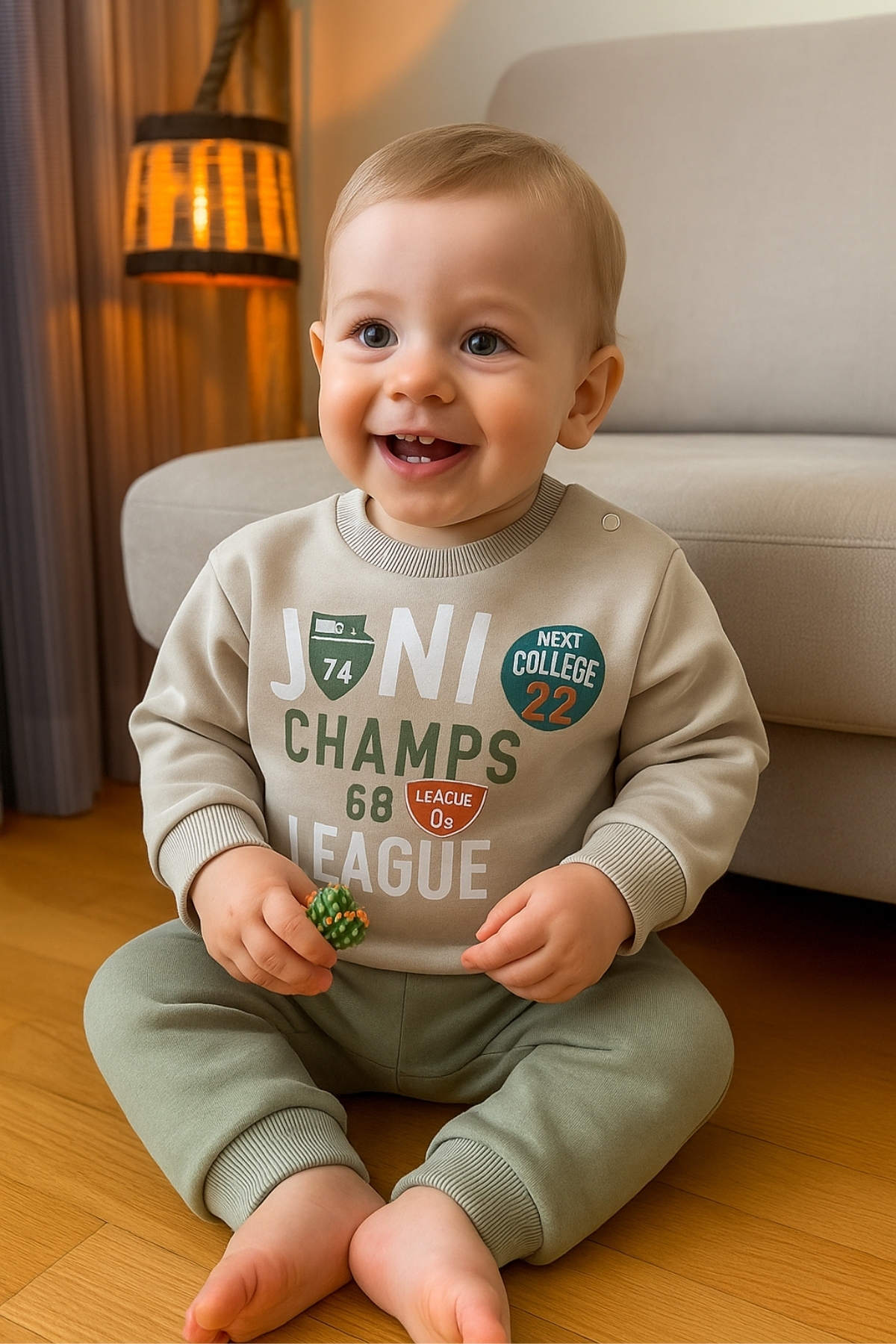 Mint Yeşili 3 İplik Erkek Alt Üst Takım