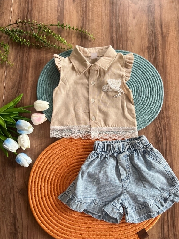 Keten Gömlekli Takım