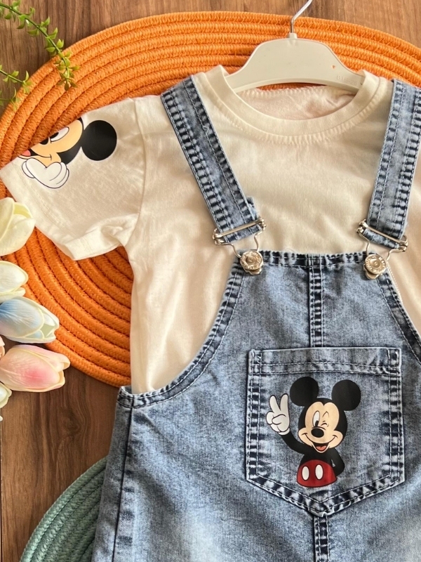 Erkek Çocuk Mickey Salopet Takım