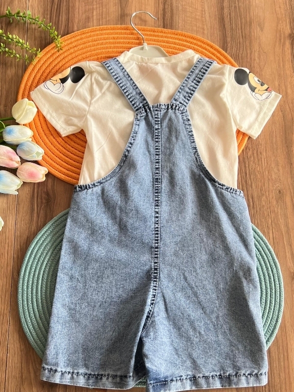 Erkek Çocuk Mickey Salopet Takım