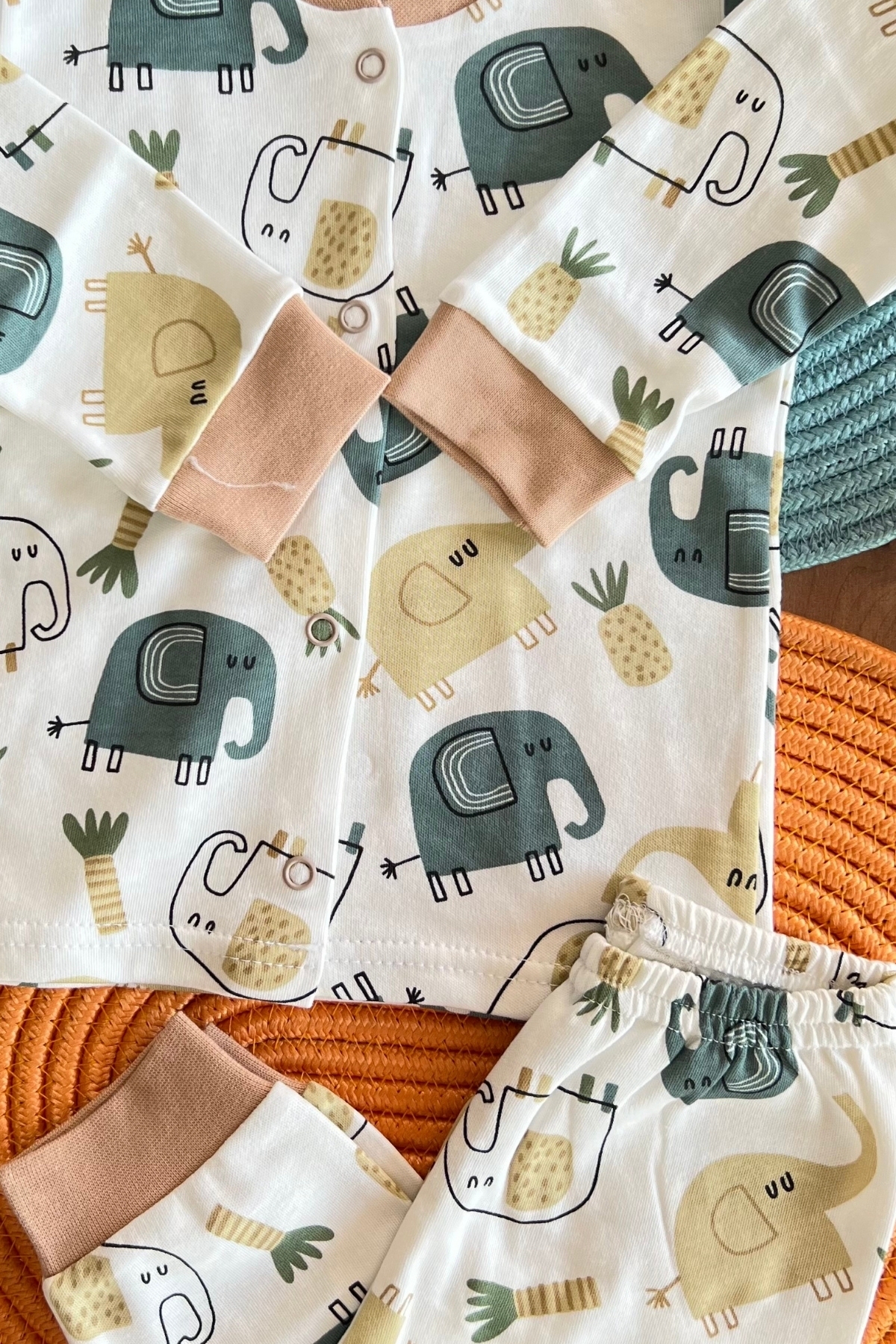 Fil Desen Pijama Takımı