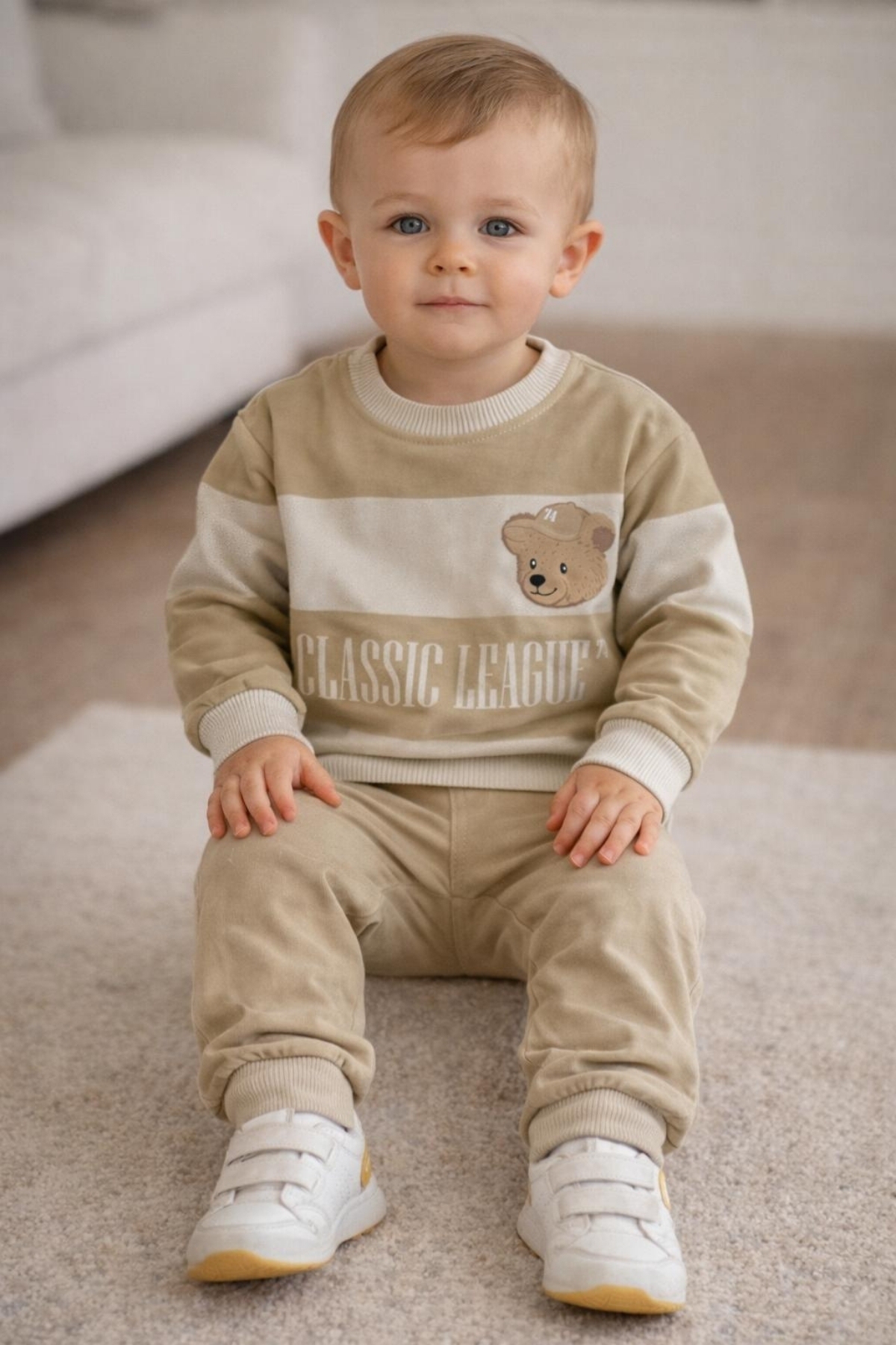 Bej İkili Çocuk Takım