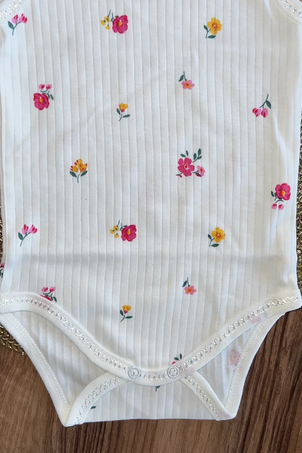 Gül Desen Kısa Kol Zıbın