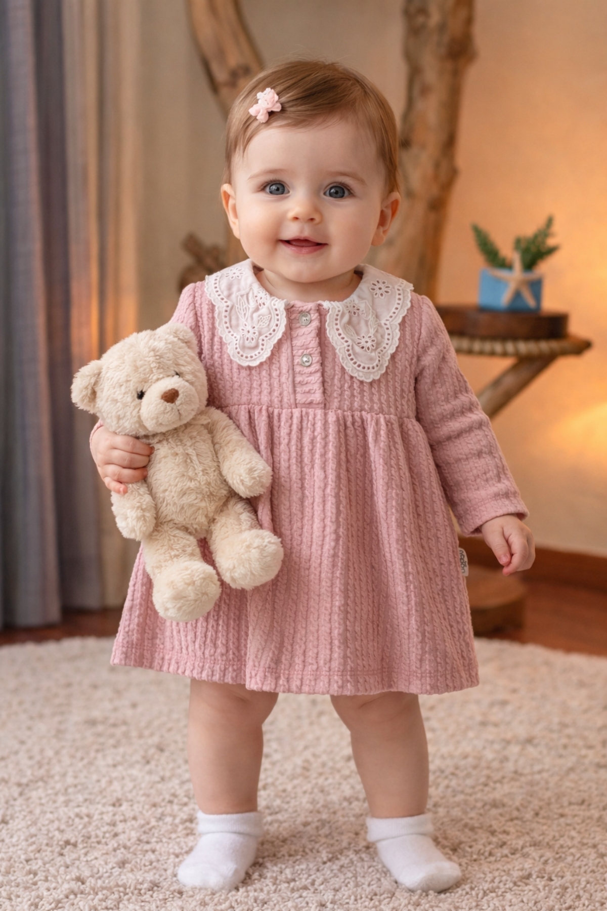 Jakarlı Kız Elbise