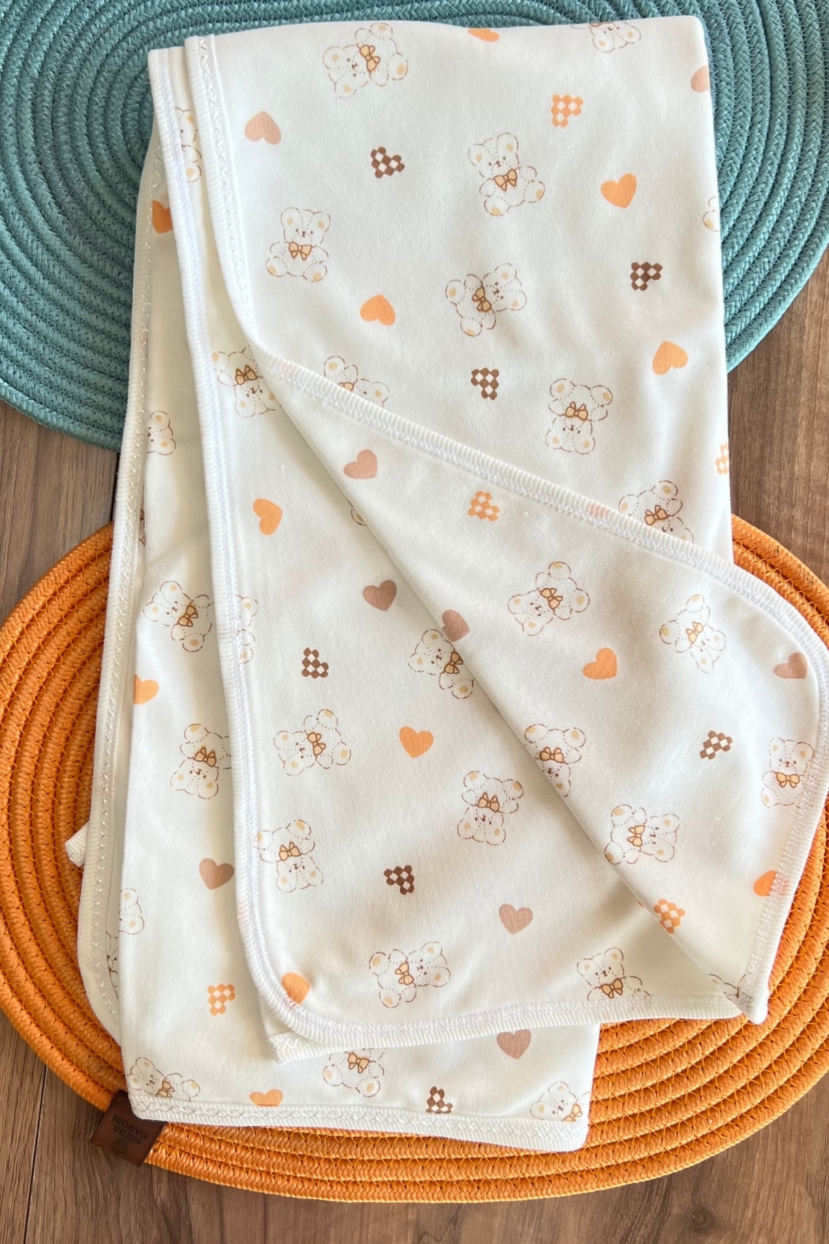 Kalpli Ayıcık Desen Penye Battaniye