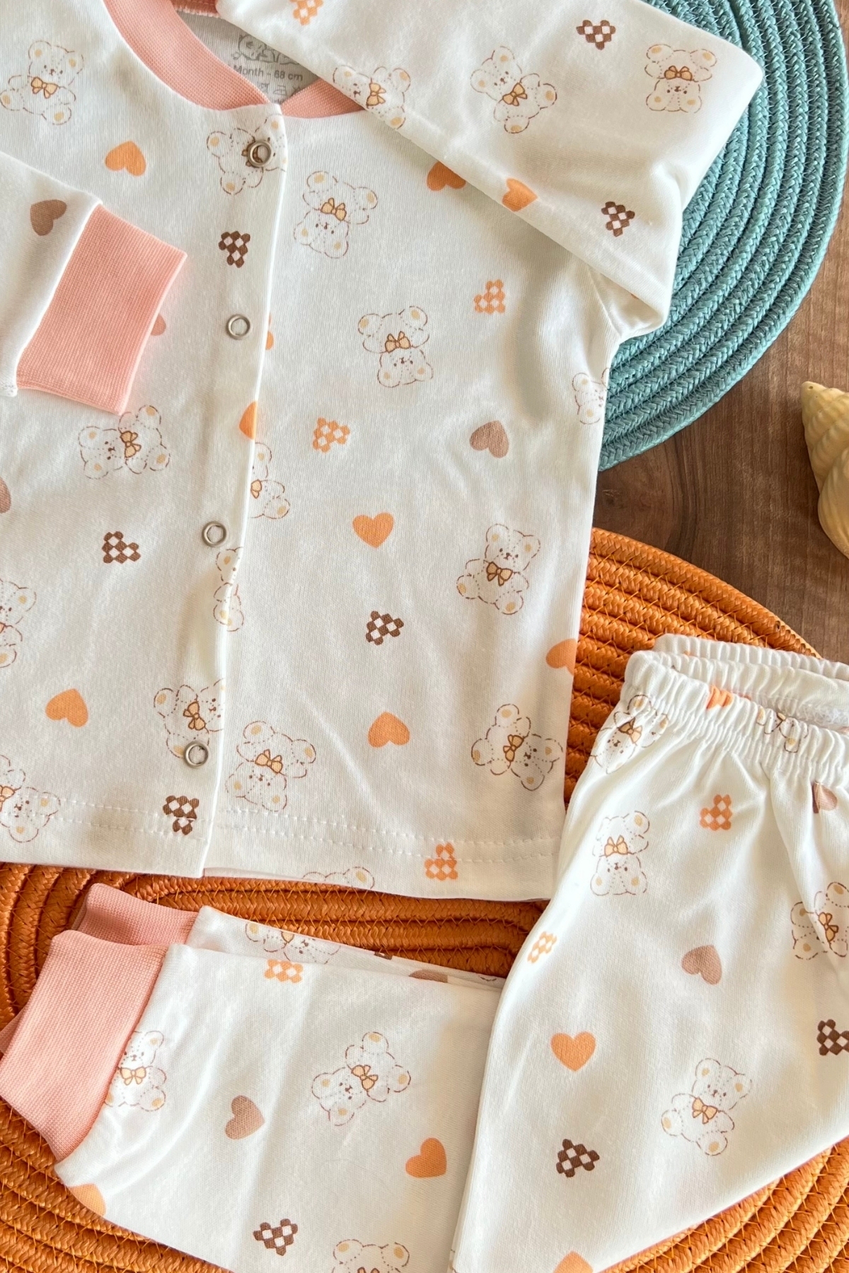 Kalpli  Desen Pijama Takımı