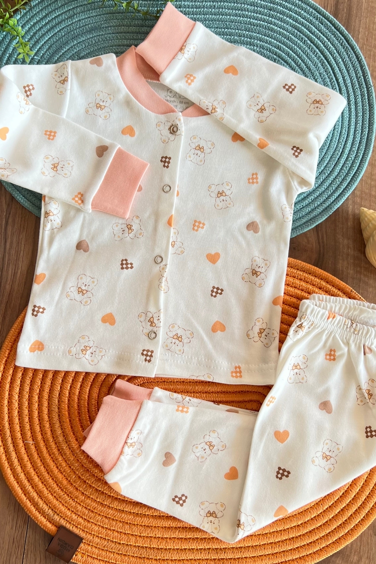 Kalpli  Desen Pijama Takımı