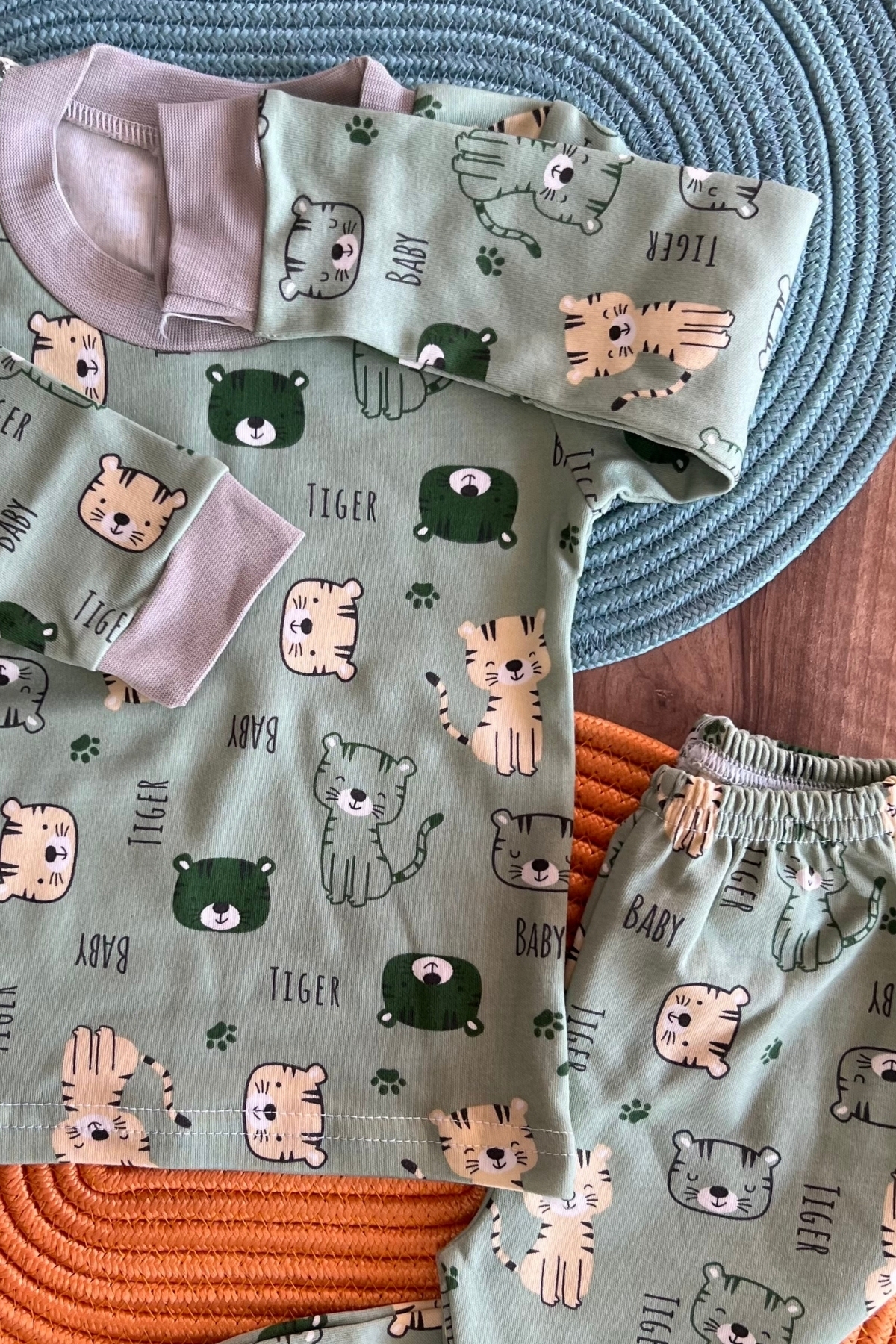 Kaplan Desen Pijama Takım