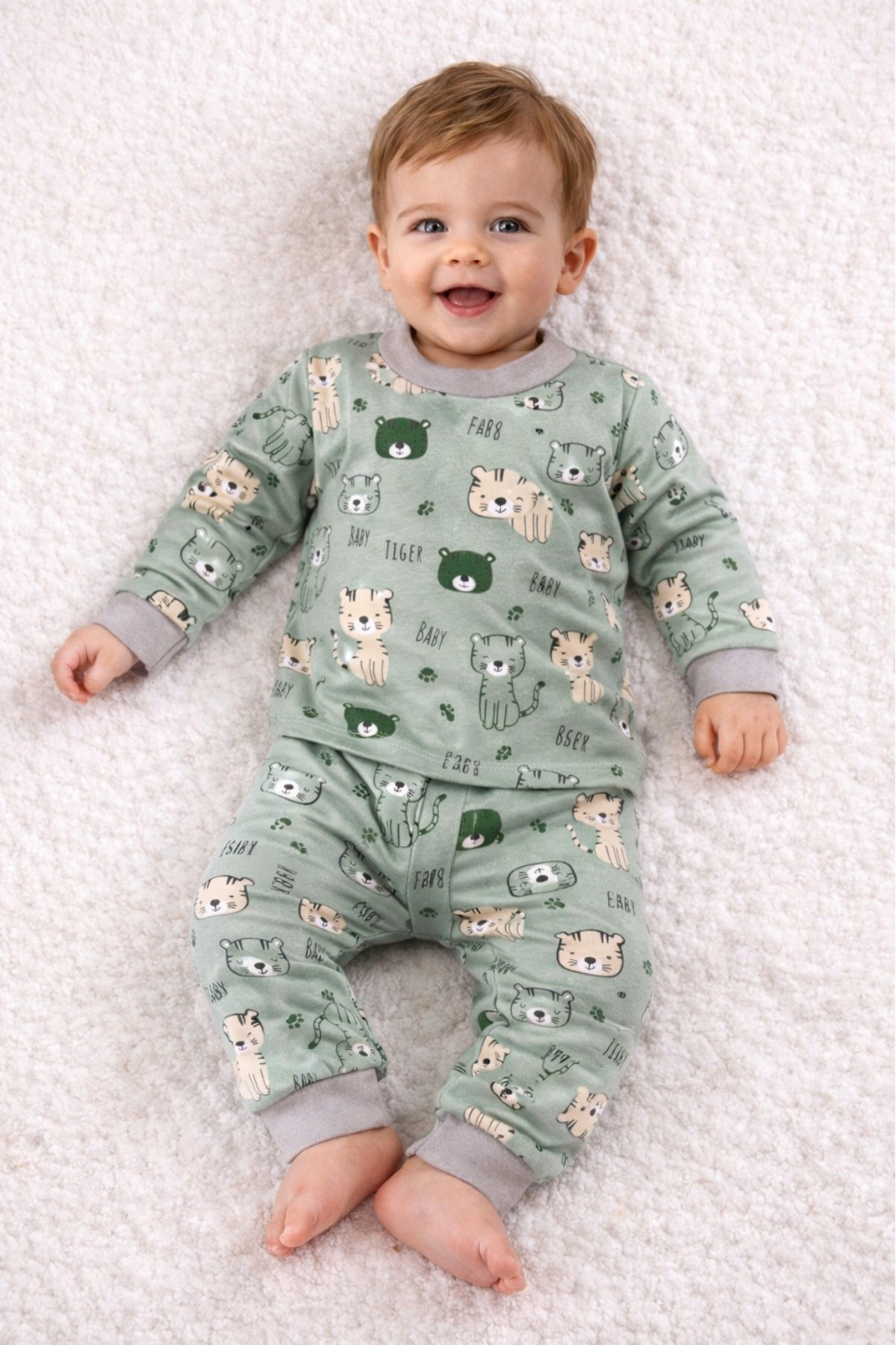 Kaplan Desen Pijama Takım