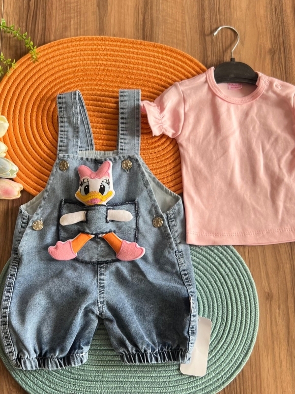 Kız Bebek DaffyDuck Salopet Takım