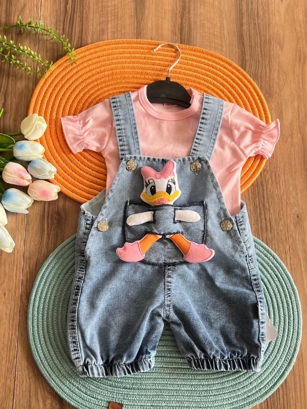 Kız Bebek DaffyDuck Salopet Takım