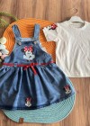 Kız Çocuk Mickey Salopet Elbise
