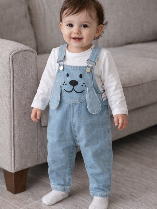 Köpekli 2'li Salopet Takım