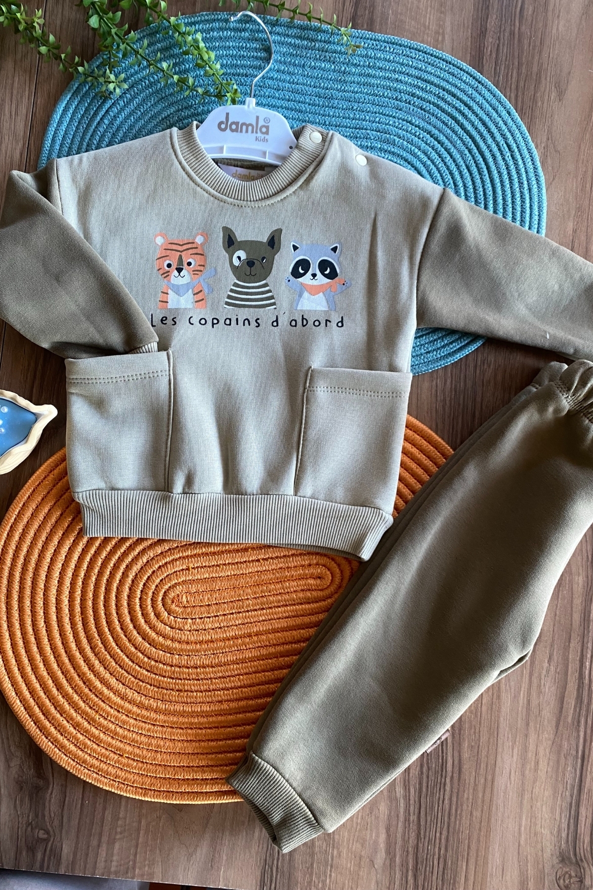 Hayvan Figürlü Erkek Alt Üst Takım