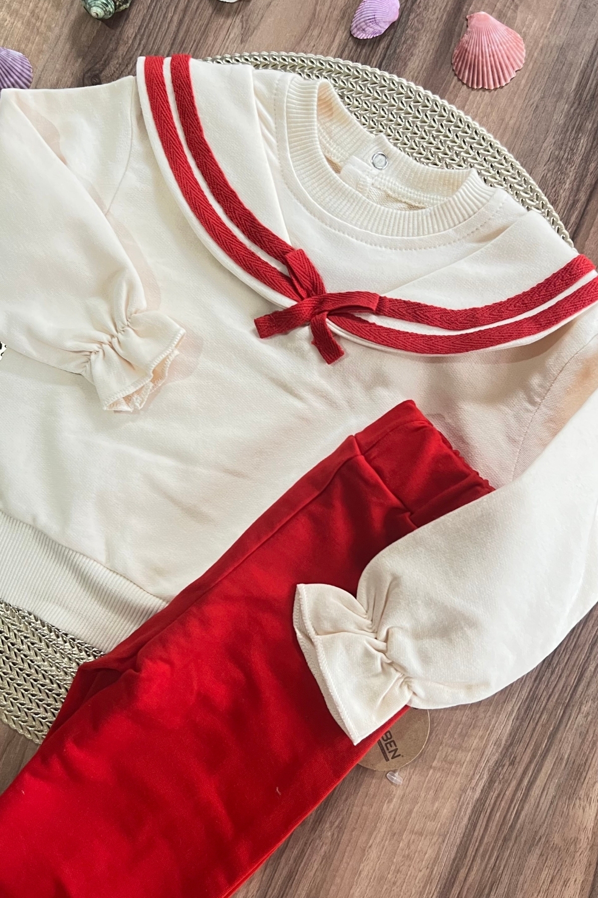 Denizci Yaka Kız Alt Üst Takım