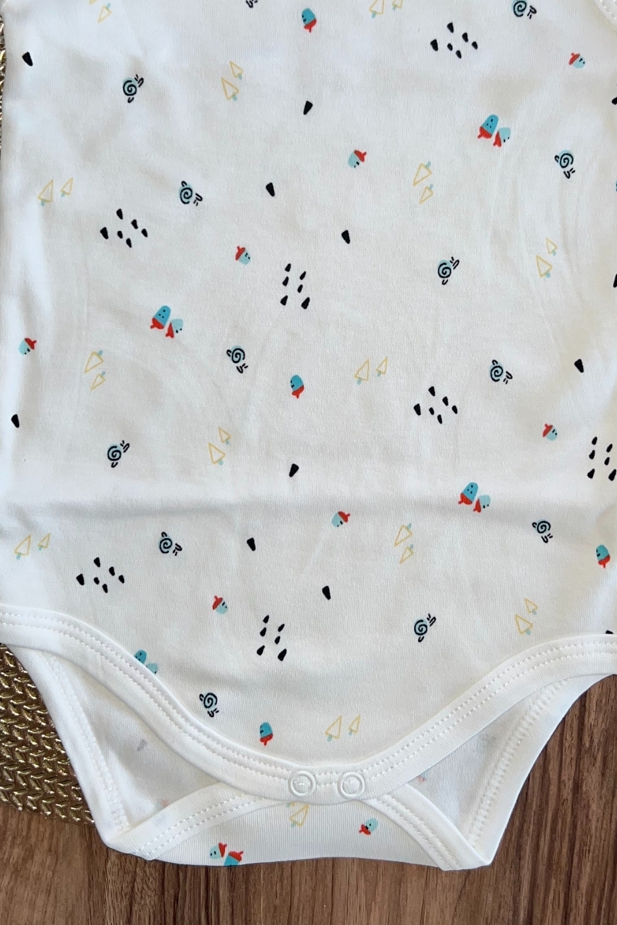 Minimal Desen Çıtçıtlı Zıbın