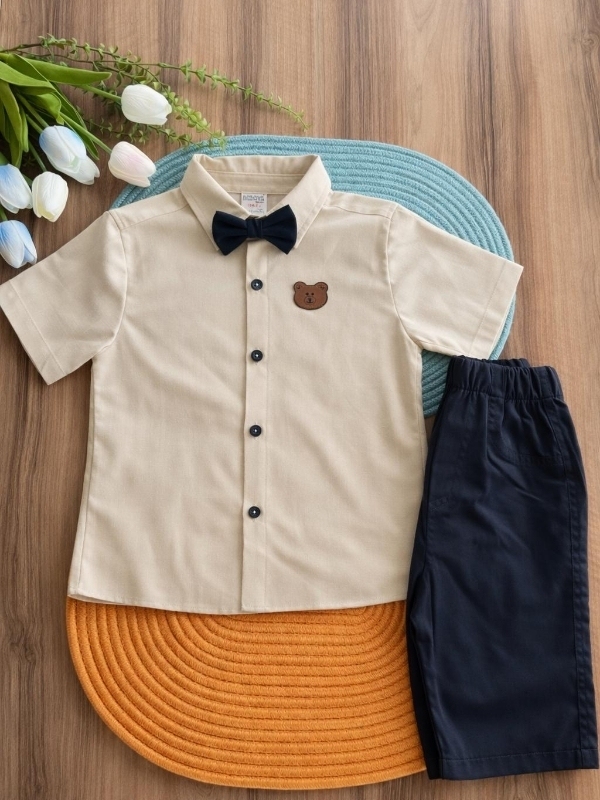 Erkek Çocuk Keten Takım