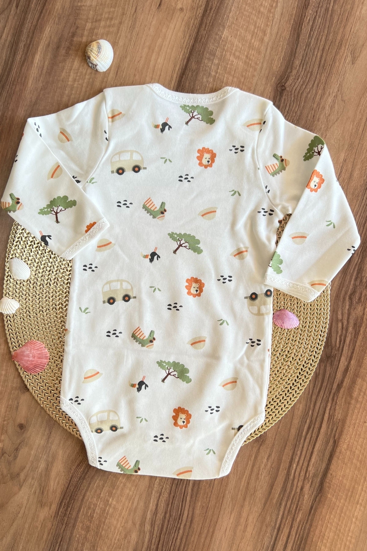 Safari Desen Çıtçıtlı Zıbın