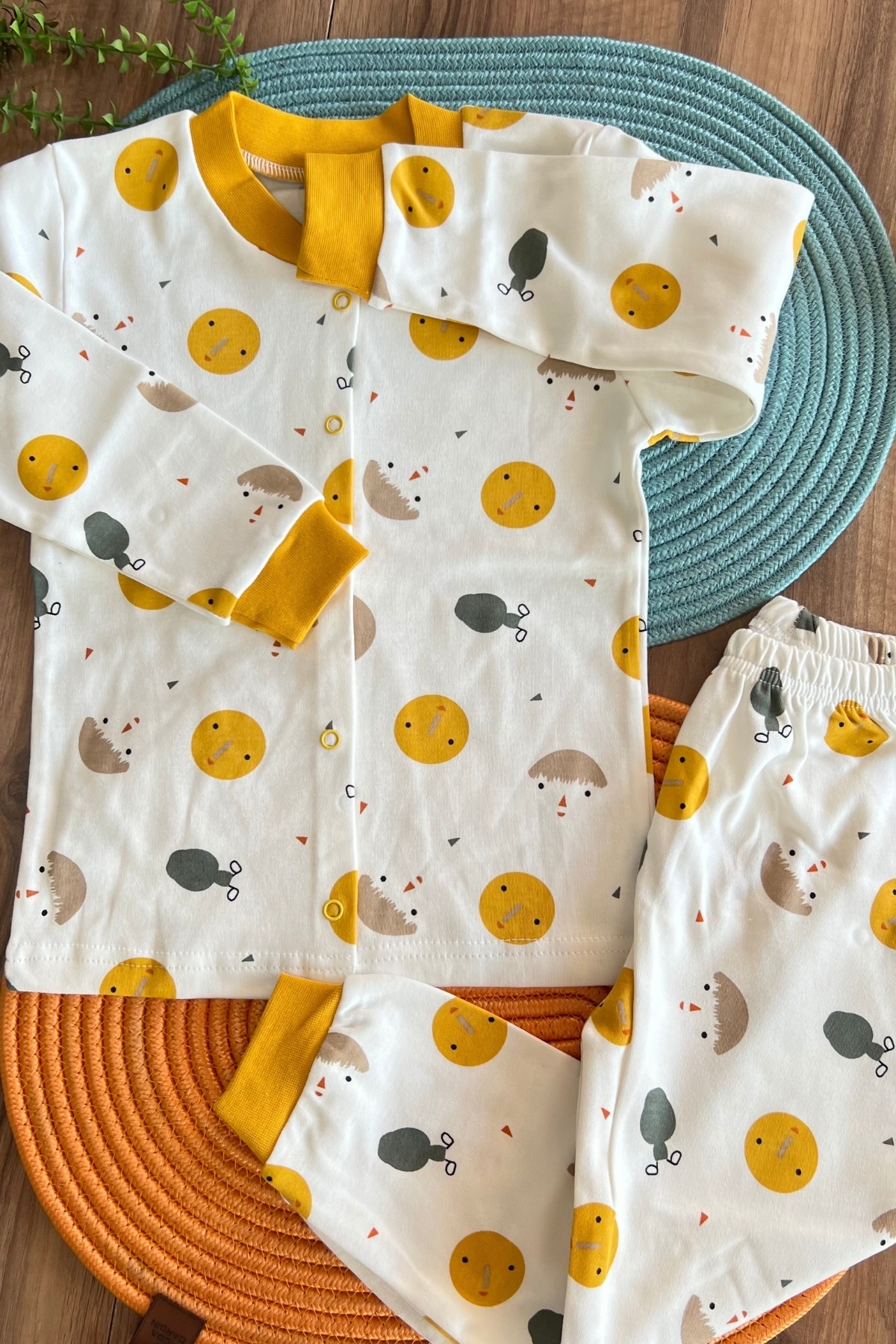 Emoji Desen Pijama Takımı