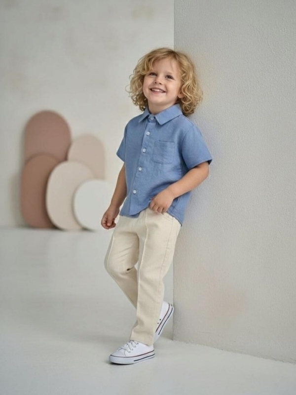 Erkek Şık Keten Takım