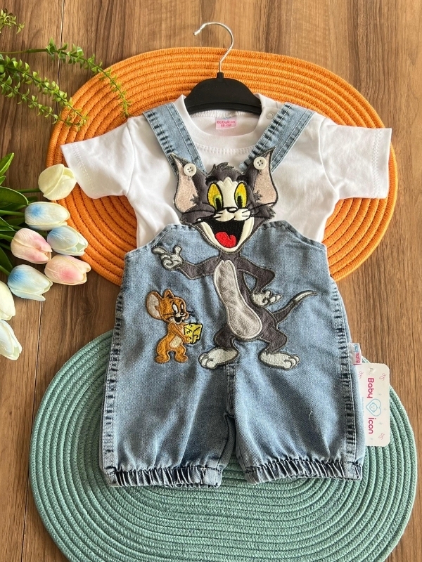 Erkek Bebek Salopet Takım