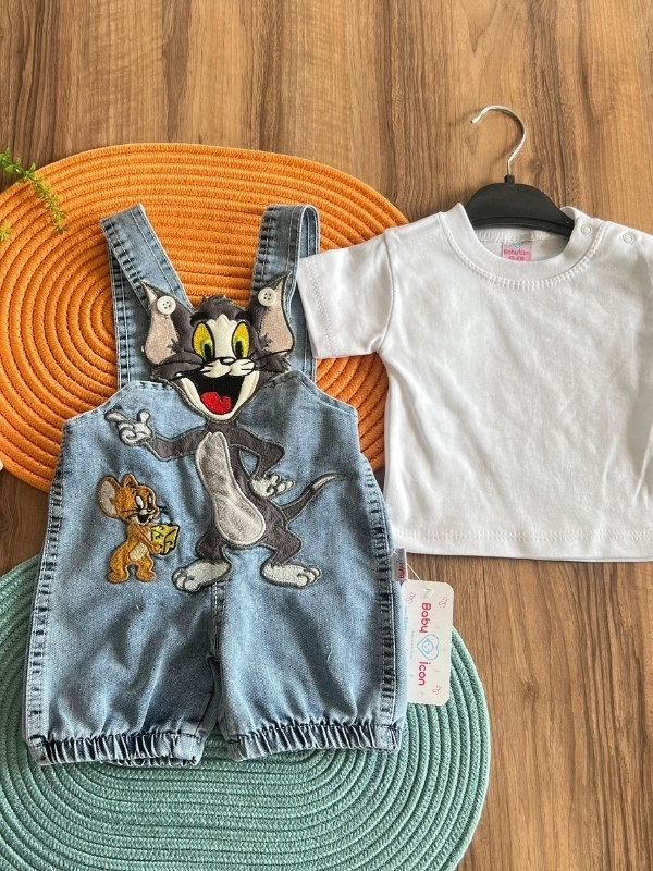 Erkek Bebek Salopet Takım