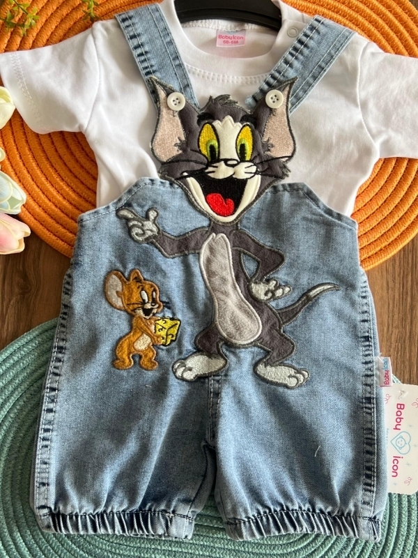 Erkek Bebek Salopet Takım