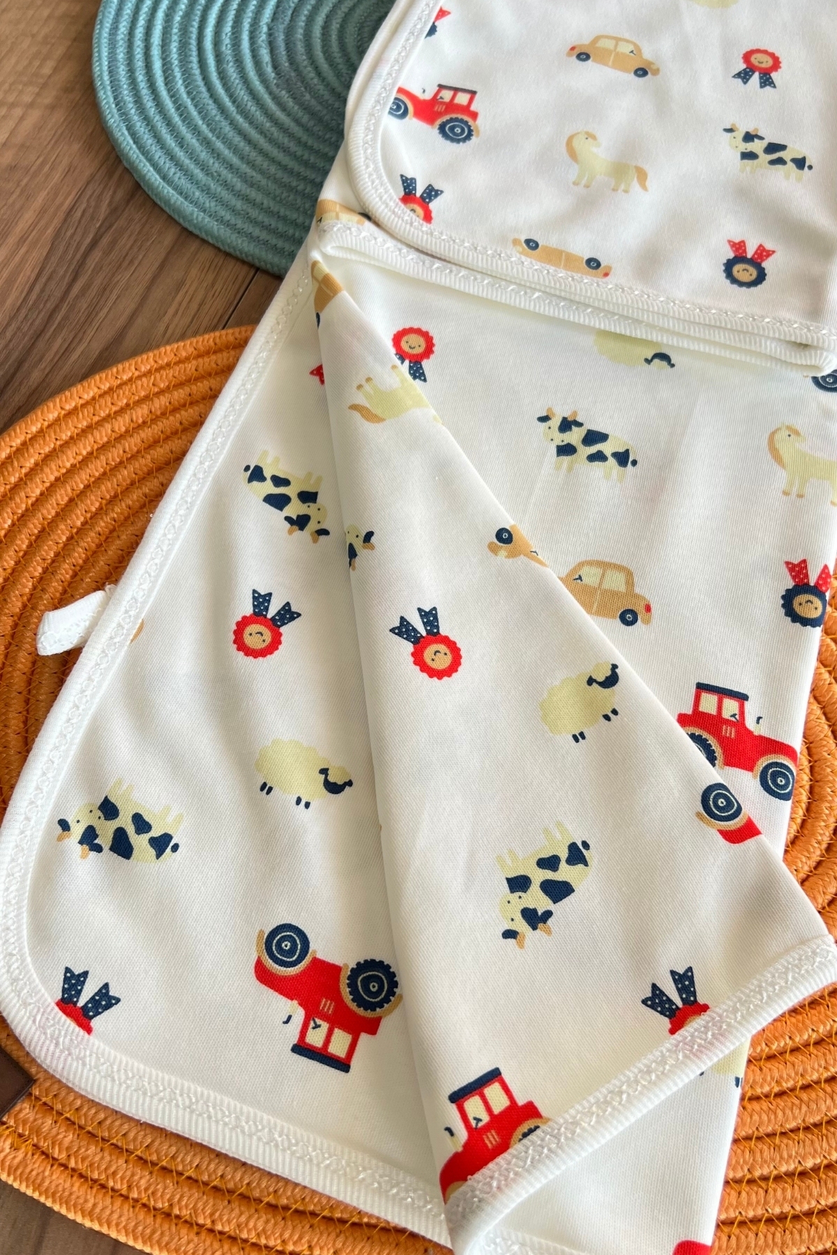 Traktör Desen Penye Battaniye