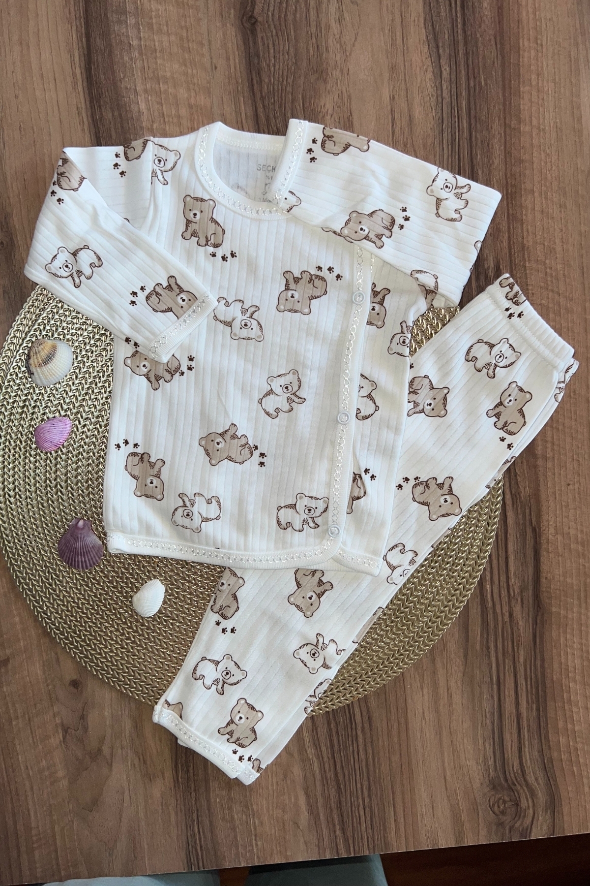  Bebek Takım Ayıcık Desen