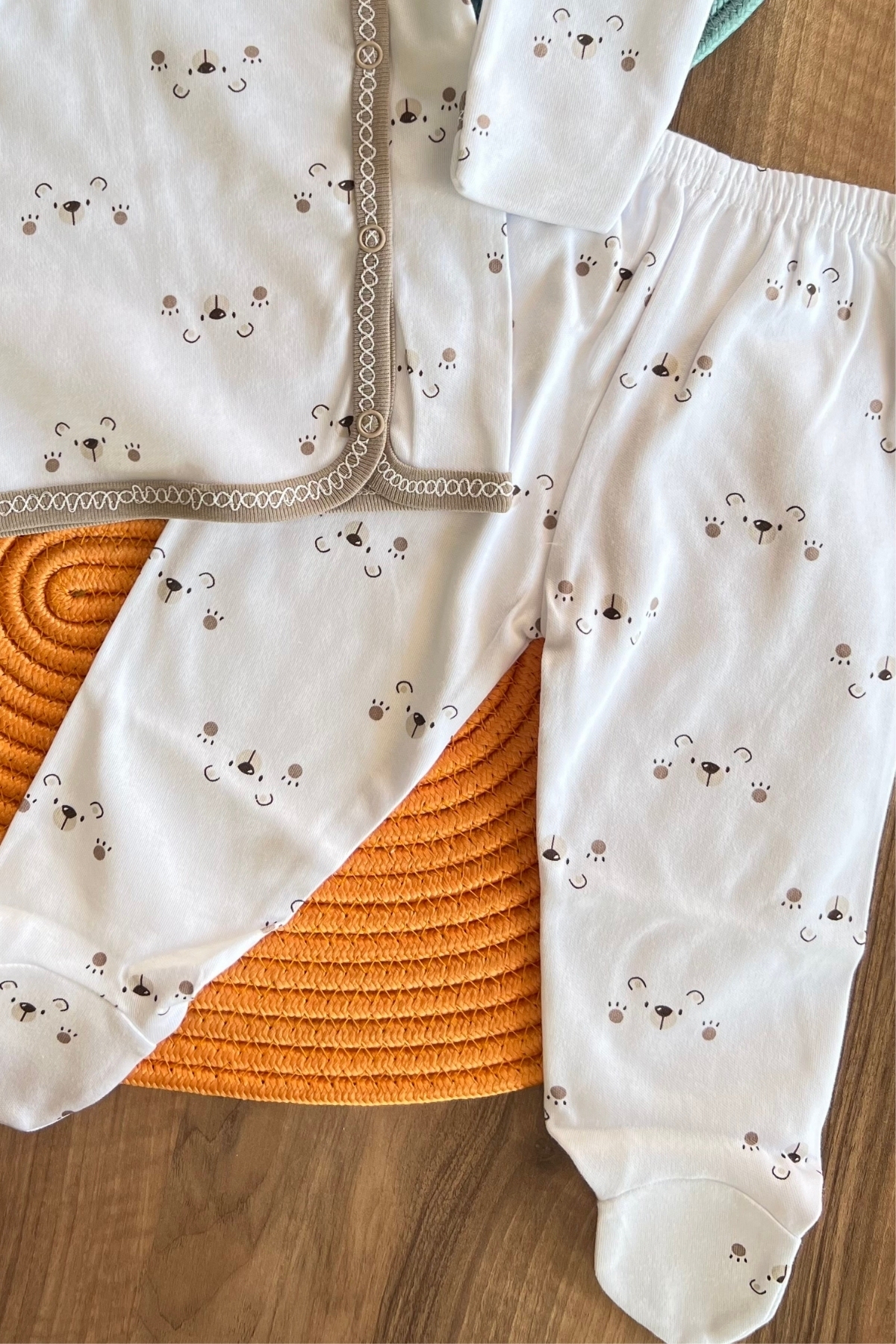 Ayıcık Desen 2'li Takım