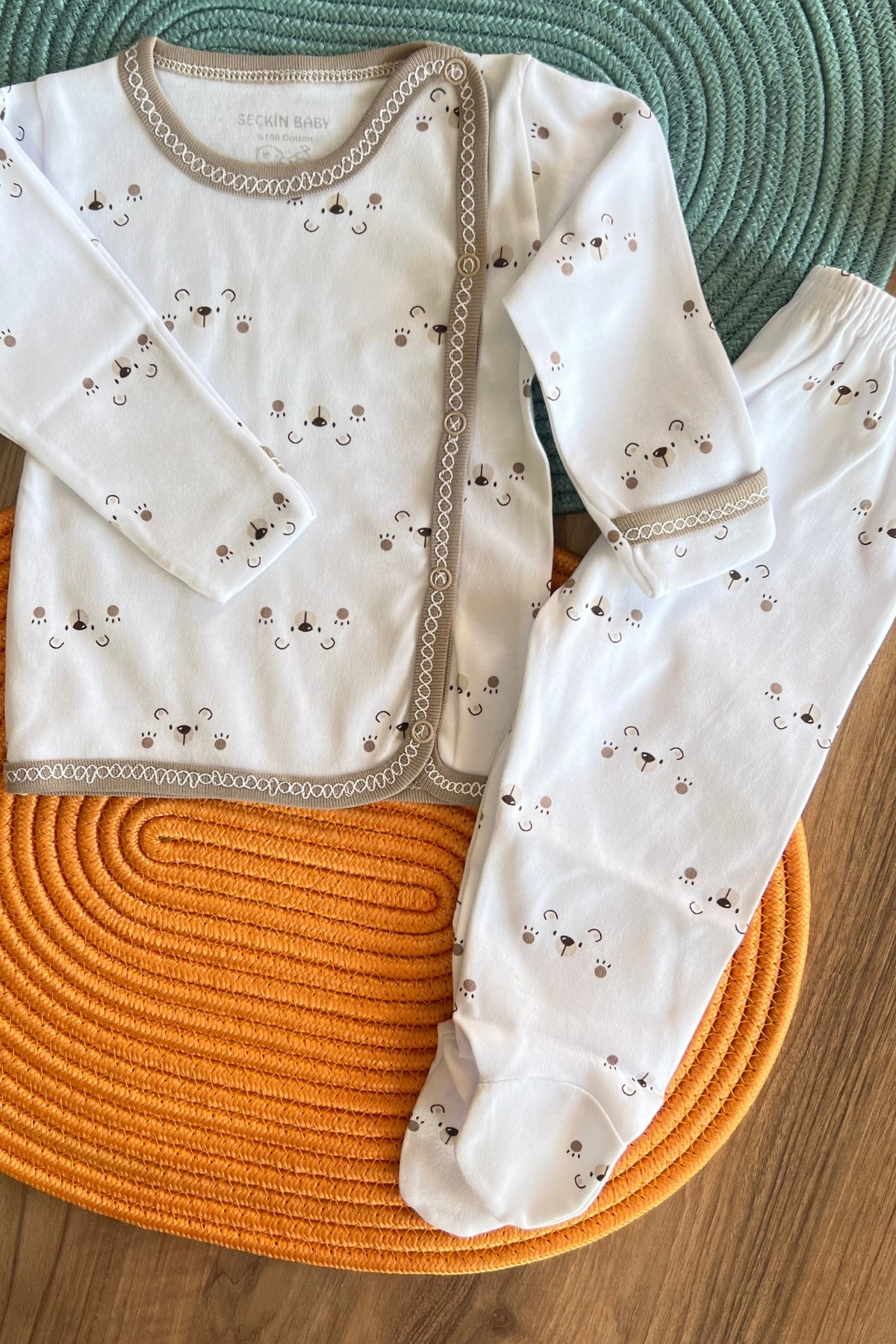 Ayıcık Desen 2'li Takım