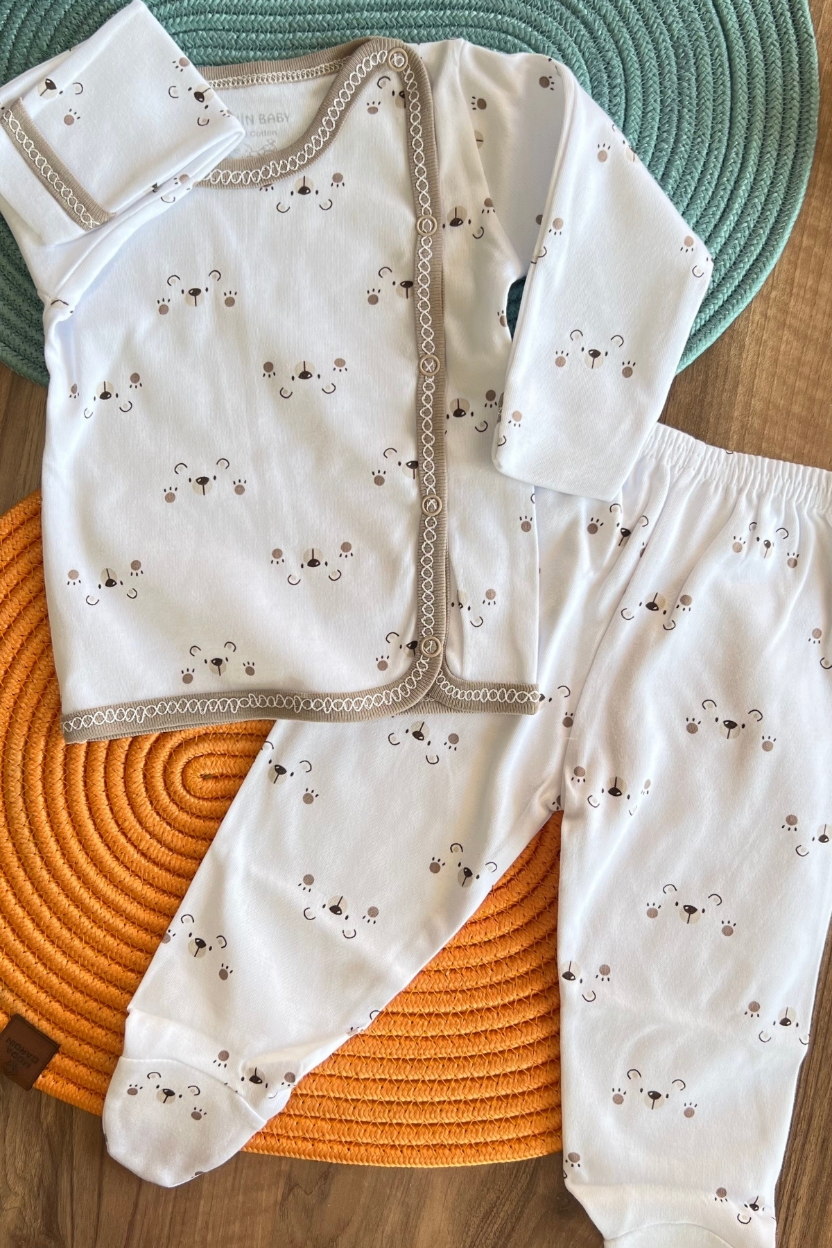 Ayıcık Desen 2'li Takım