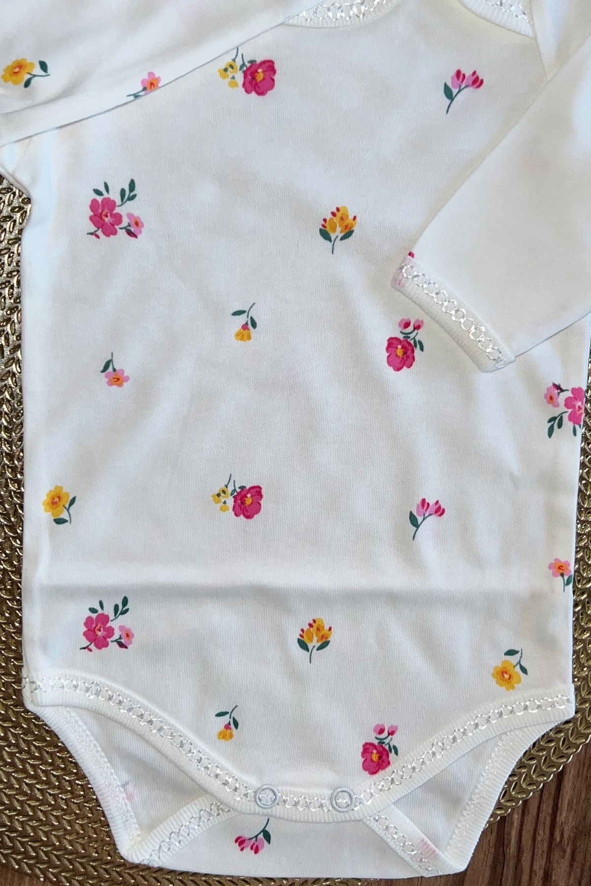 Gül Desen Uzun Kollu Zıbın