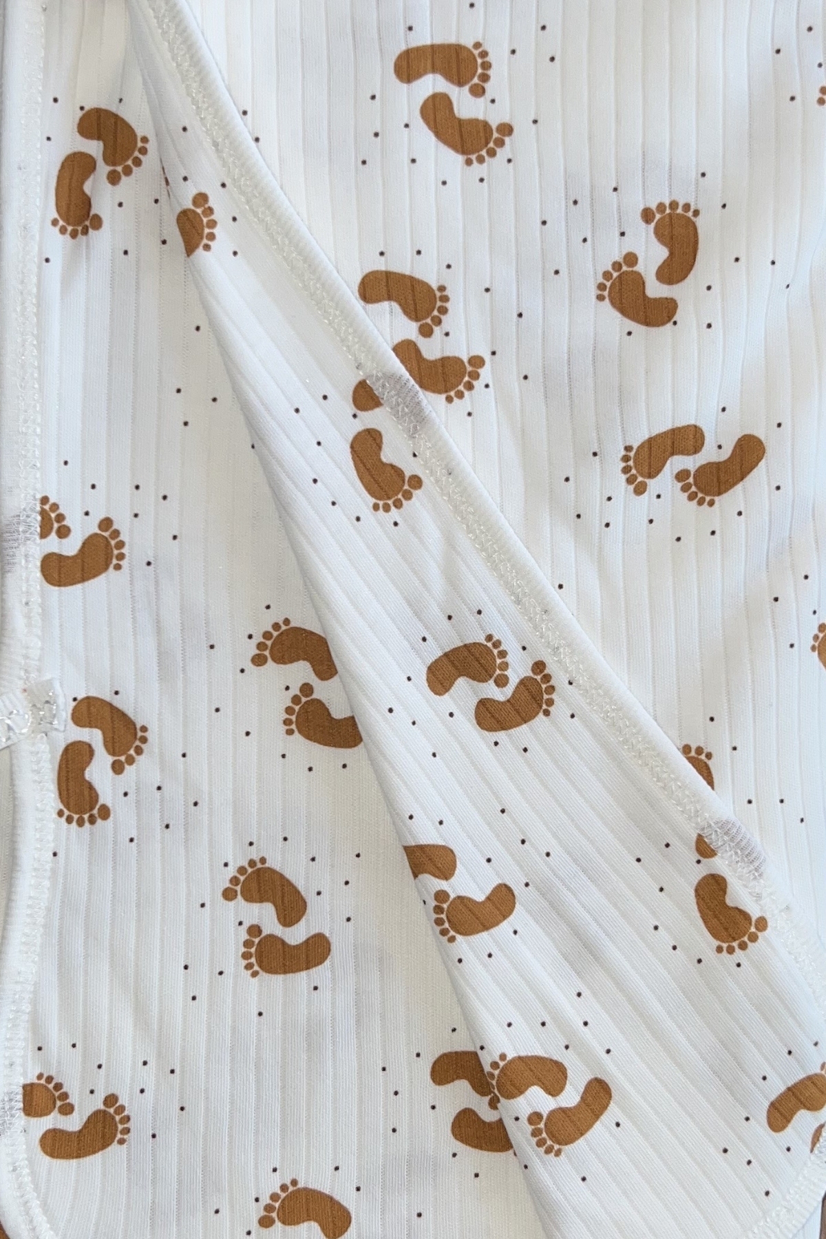 Ayak İzi Desen Penye Battaniye