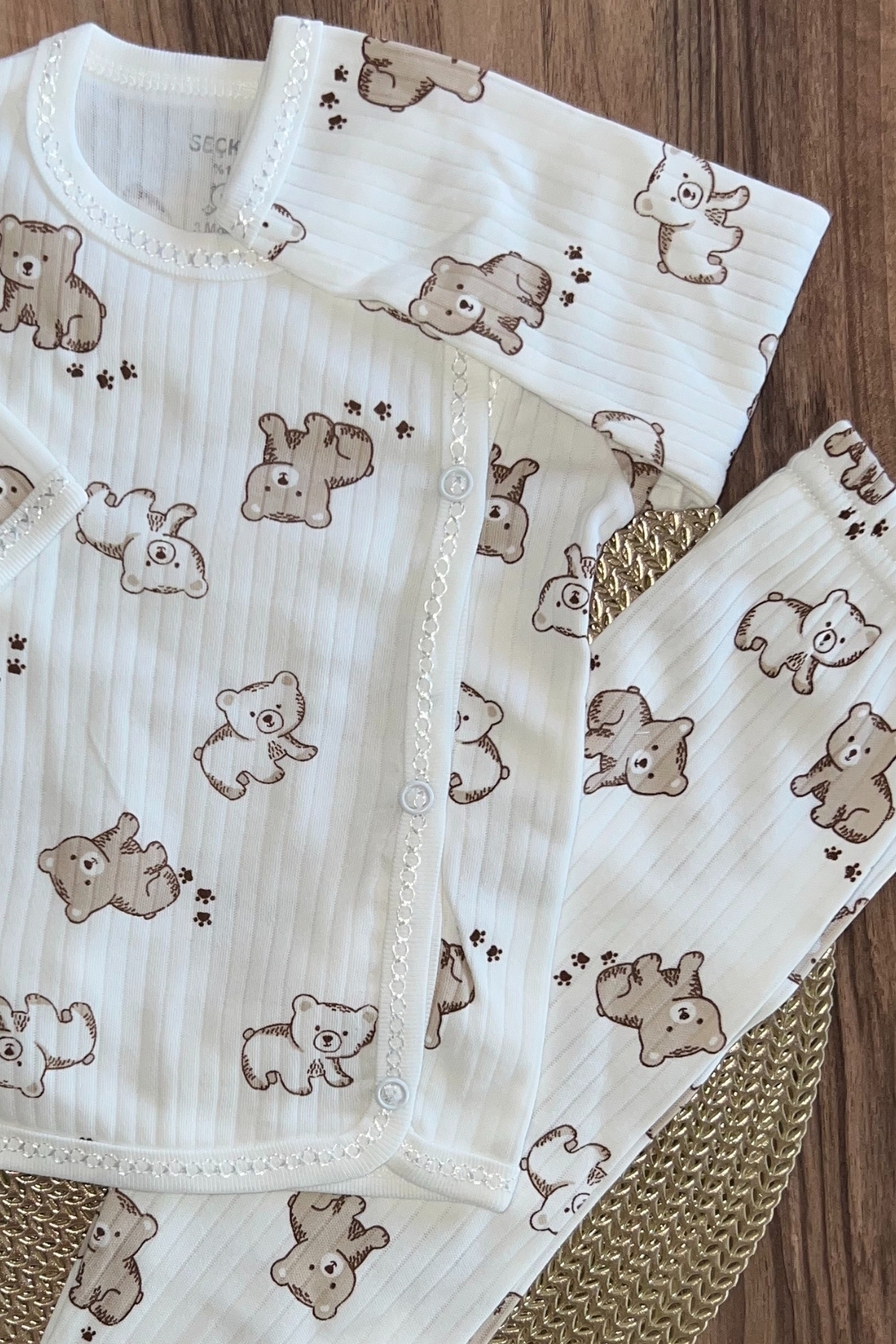  Bebek Takım Ayıcık Desen