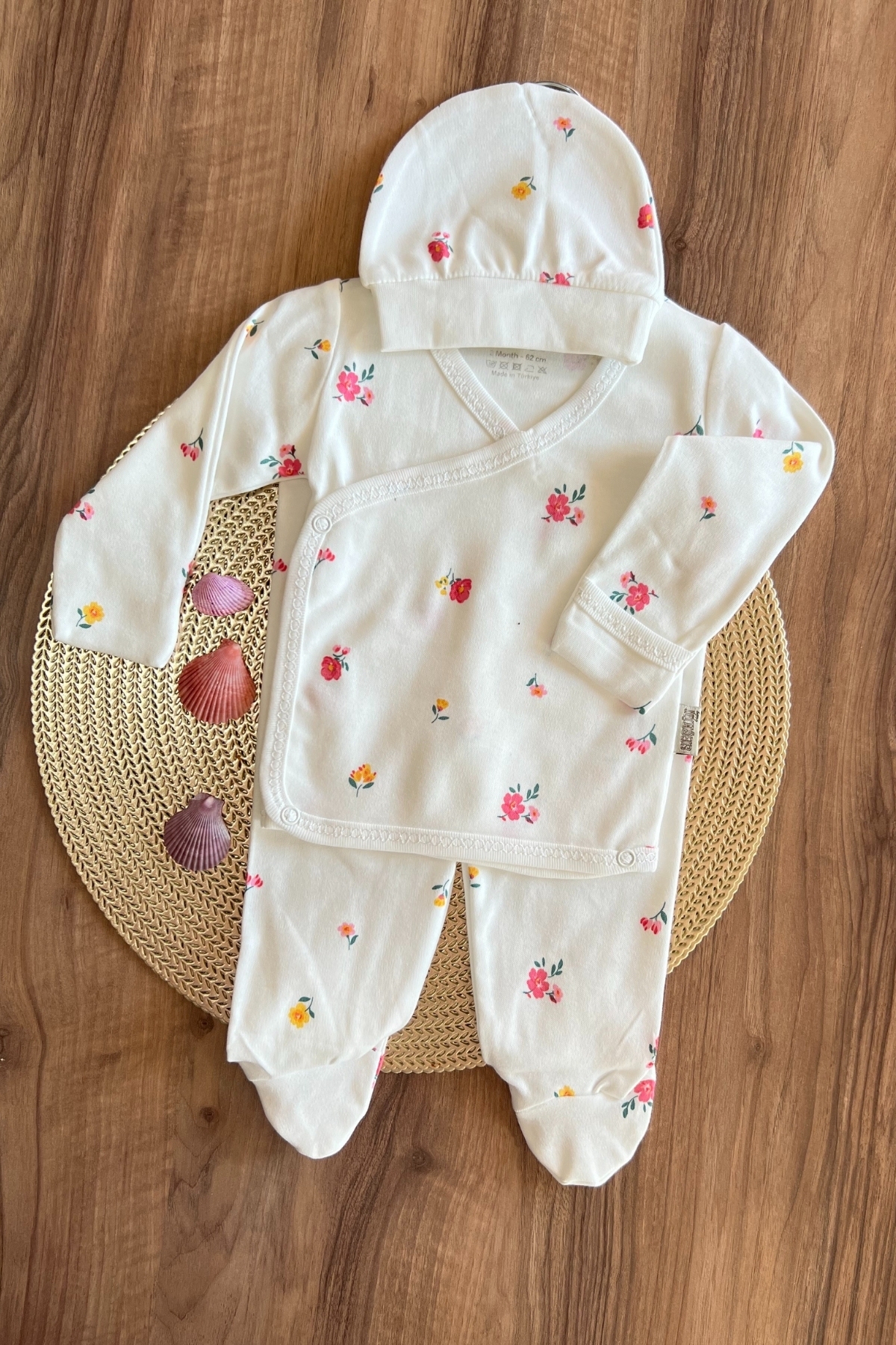 Gül Desen 3'lü Takım