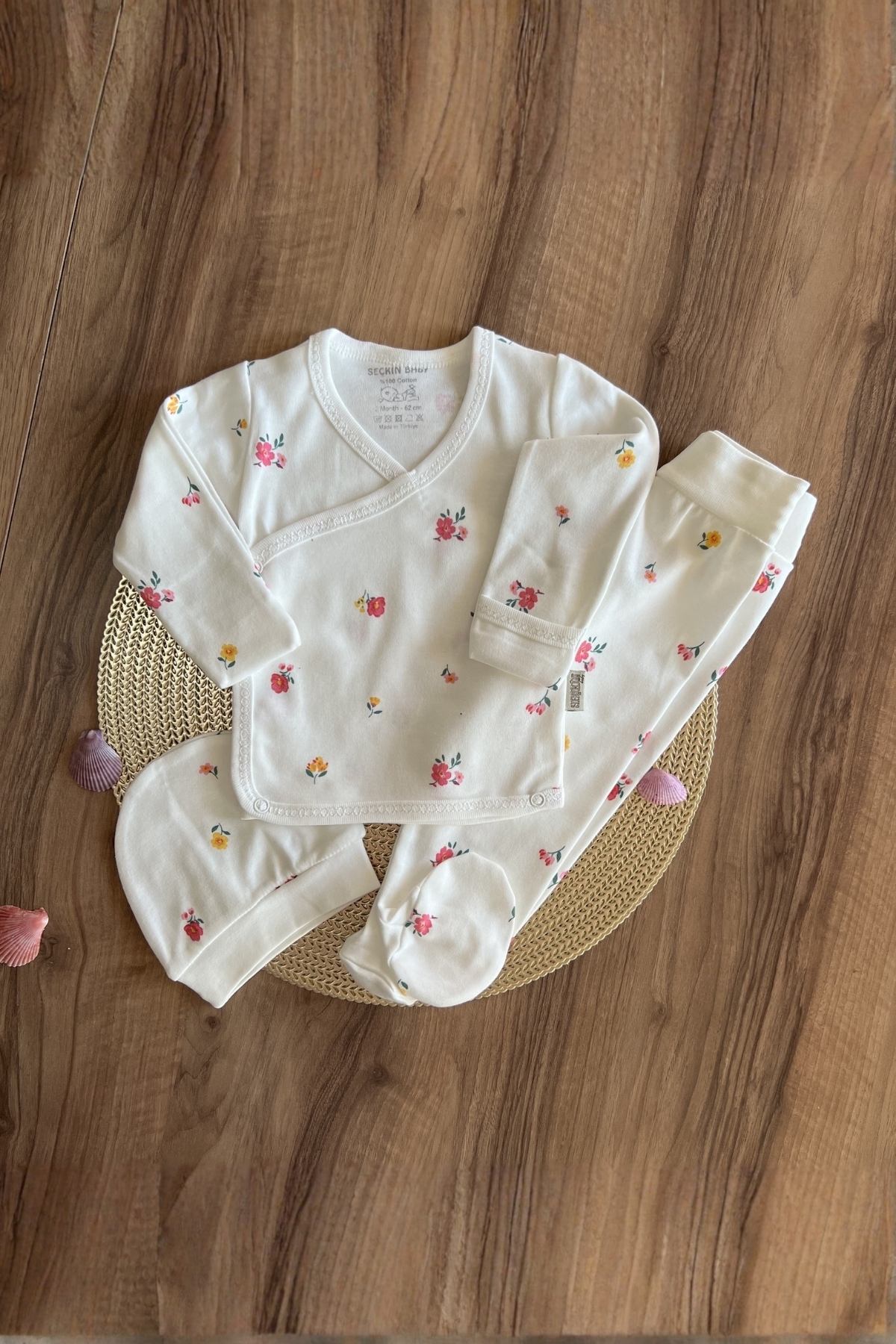 Gül Desen 3'lü Takım