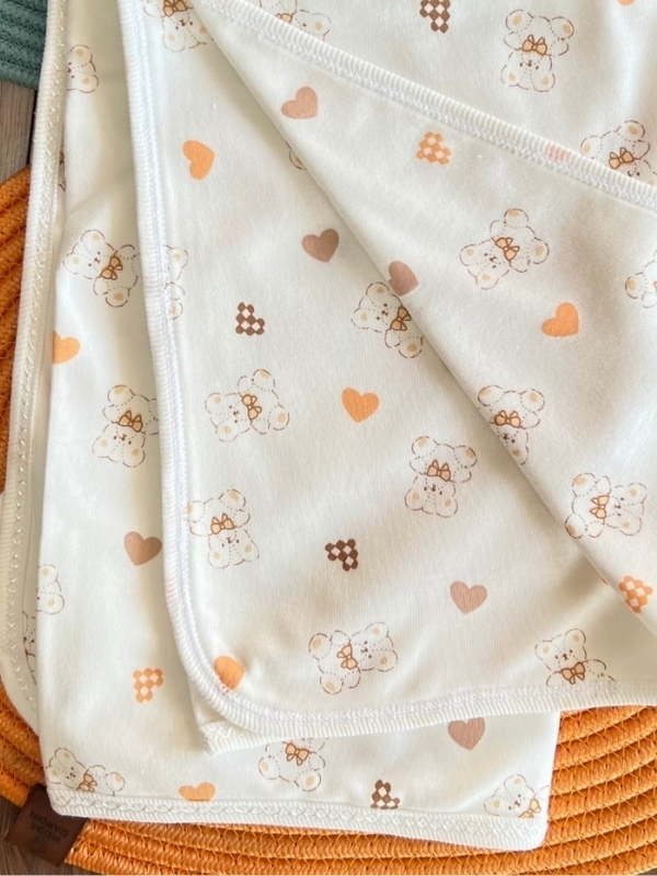 Kalpli Ayıcık Desen Penye Battaniye