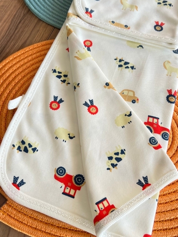 Traktör Desen Penye Battaniye