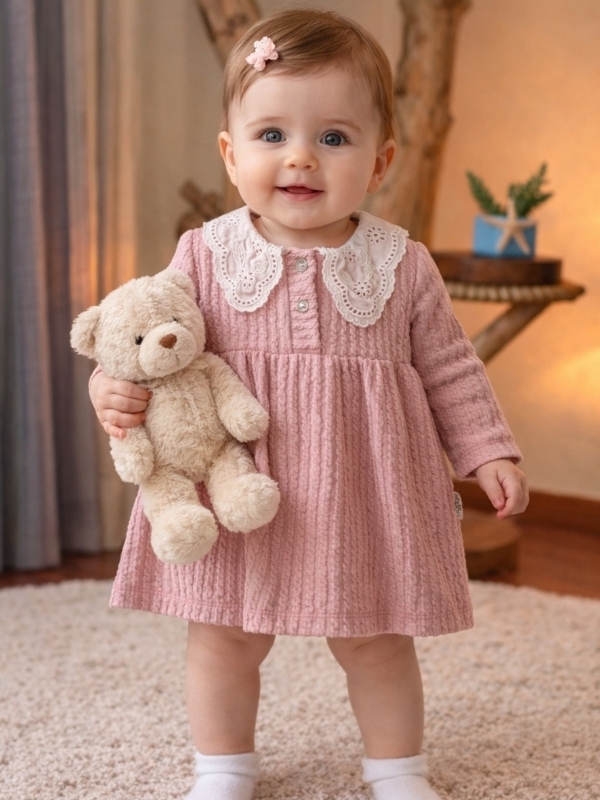 Jakarlı Kız Elbise