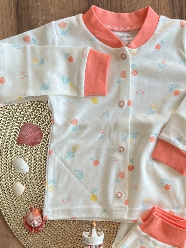 Çiçekli Kız Pijama Takımı